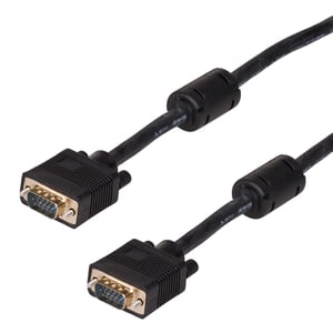 Akyga AK-AV-09 VGA Monitor Verbindungkabel 2x S-VGA mit ferritfilter 15m schwarz kabel VGA VGA (D-Sub) Czarny