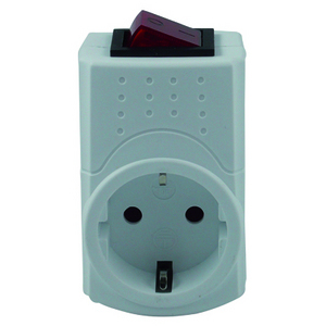 REV 0512085777 Type F Power Plug Adapter, White
