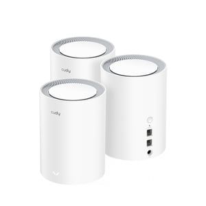 Cudy M1800 3er-Pack Dualband (2,4 GHz/5 GHz) Wi-Fi 6 (802.11ax) Weiß 1 Innen