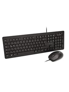 V7 CKU700DE Keyboard with Included Mouse, Universal USB, German, Black