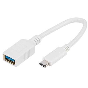 Vivanco USB 3.0 C-A F-M 0.1m USB Cable USB 3.2 Gen 1 (3.1 Gen 1) 0.1 m USB-C to USB-A White