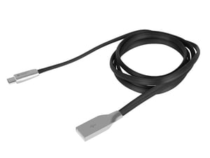 NATEC Extreme Media NKA-1203 USB 2.0 cable 1 m Micro-USB A USB A Black, Silver