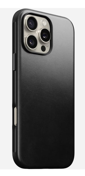 Nomad Modern Leather Case pokrowiec na telefon komórkowy 17,5 cm (6.9") Czarny