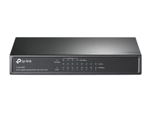 TP-Link TL-SG1008P Netzwerk-Switch, nicht verwaltbar, Gigabit-Ethernet (10/100/1000), PoE-Unterstützung, Haselnussbraun