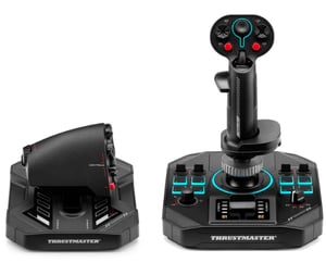 Thrustmaster Sol-R 4 HOTAS Black USB Joystick + Engine Control Lever (Analog/Digital) for PC