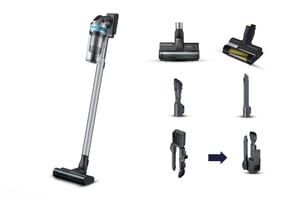 Samsung VS20B75AGR1 2-in-1 Upright Vacuum Cleaner, Battery-Powered, Dry, Bagless, 550 W, Black, Mint
