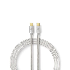 Nedis CCTB64700AL10 USB 3.2 Gen 1 (3.1 Gen 1) Cable, 1 m, USB-C, 5 Gbit/s, Aluminum