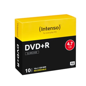 Intenso DVD+R 4.7 GB 16x, 4.7 GB, 10 pcs.