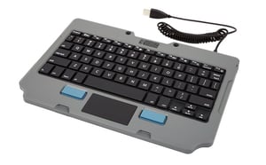 Gamber-Johnson 7160-1449-01 Industrial Keyboard, British English, Black, Gray