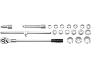 Yato YT-1335 Socket Wrench, 20-Piece Socket Wrench Set