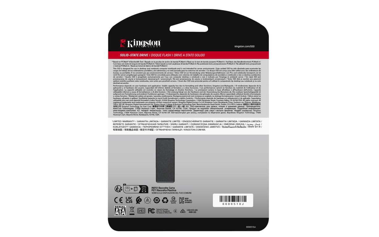 Kingston Technology A400 480 GB 2.5" SATA III TLC