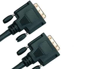 Jou Jye Computer 0.5m DVI kabel DVI 0,5 m Czarny