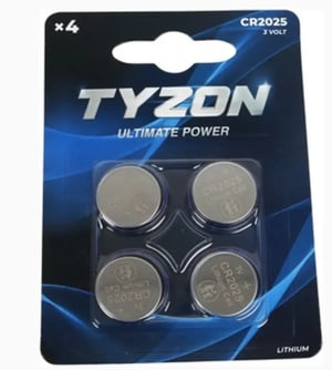 TYZON 54774.00 bateria do użytku domowego Jednorazowa bateria CR2025 Lit