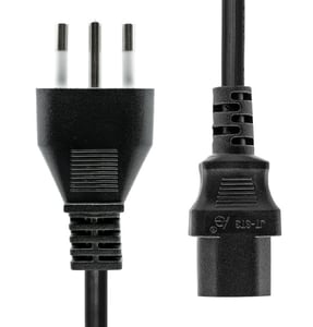 ProXtend PC-LC13-003 Netzkabel, schwarz, 3 m, L-Stecker (C13), Panel