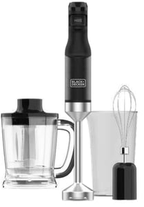 Black & Decker BXHBA1501E 1500 W Immersion Blender, Black, Transparent