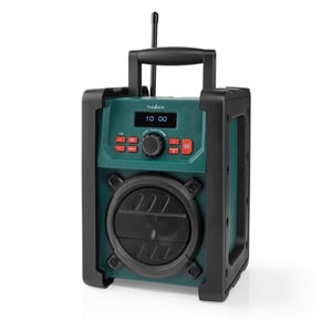 Nedis RDDB3100GN Radio, Portable, Analog and Digital, Black, Green