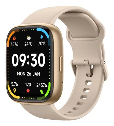 MaxCom Ecowatch6 4,65 cm (1.83") TFT 46.5 mm Cyfrowy 240 x 284 px Ekran dotykowy Złoto