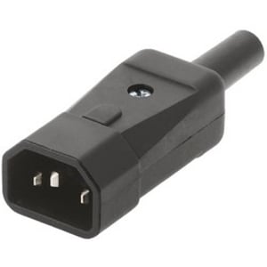 Bachmann 915.171 C14 Electric Power Plug, Black