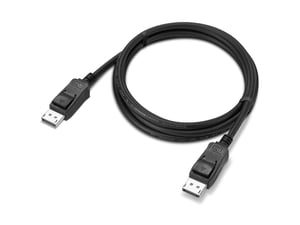 Lenovo 4X91U92142 DisplayPort Cable, 1.8 m, Black