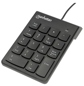 Manhattan 176354 Ziffernblock, universell, USB, schwarz