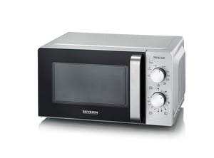 Severin MW 7780 mikrovågsugn Svart, Silver Mikrovågsugn med grill Bänkskiva 17 l 700 W