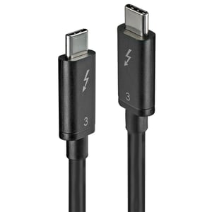 Lindy 41555 kabel Thunderbolt 0,5 m 40 Gbit/s Czarny