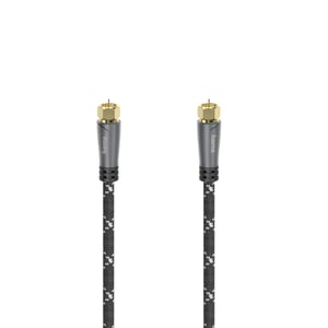 Hama 00205077 1.5 m Coaxial Cable F Black, Gray