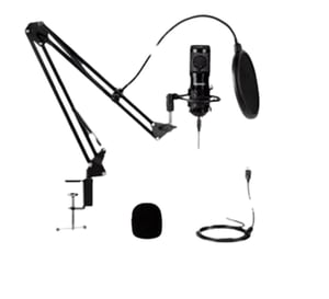 Gear4U RGB Streaming Microphone Czarny Mikrofon studyjny