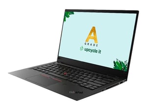 Upcycle it Lenovo ThinkPad X1 Carbon 6:e generationen (renoverad) En bärbar dator med Intel® Core™ i5 i5-8250U, 35,6 cm (14") Full HD, 8 GB LPDDR3-SDRAM, 256 GB SSD, Wi-Fi 5 (802.11ac), Windows 11 Pro, Skandinavien, svart
