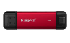 Kingston Technology 1 TB tragbare SSD mit Dual-USB-A/C-Anschluss, bis zu 1050 MB/s USB 3.2 Gen 2