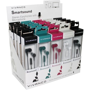 Vivanco 38899 Kopfhörer/Headset, kabelgebunden, In-Ear, Telefonate/Musik, mehrfarbig