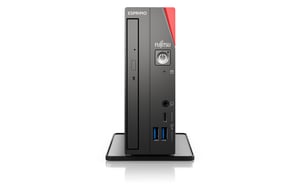 Fujitsu ESPRIMO G6012 Intel® Core™ i5 i5-12400T 16 GB DDR4-SDRAM 512 GB SSD Windows 11 Pro UCFF Mini PC Black, Red
