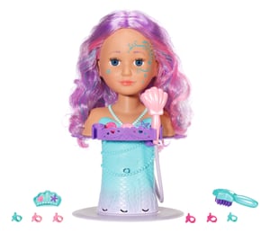 BABY born Sister Styling Mermaid Head Bath Doll Multicolor