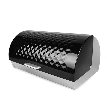 Maestro MR-1676-BLACK chlebak Prostokątny Czarny, Srebrny