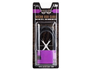 NATEC NKA-0426 kabel USB USB 2.0 1,8 m USB A Micro-USB B 0,48 Gbit/s Czarny