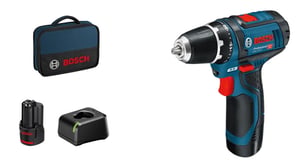 Bosch Akku-Bohrschrauber 12 V Li-Ion 1300 U/min Schwarz, Blau, Rot