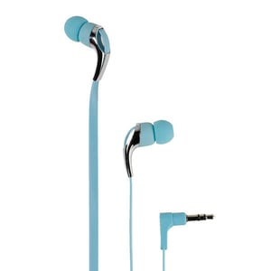 Vivanco Neon Buds Kopfhörer, kabelgebunden, In-Ear, Musik, Blau, Metallic
