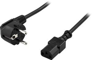 Deltaco DEL-111C Power Cord, Black, 7 m, CEE7/7, IEC C13