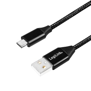 LogiLink CU0144 USB-Kabel USB 2.0 1 m USB A – Micro-USB B Schwarz