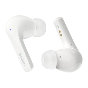 Belkin SoundForm Motion True Wireless Stereo (TWS) In-Ear-Kopfhörer – Anrufe/Musik/Sport/Alltag – Bluetooth – Weiß