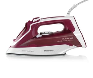 Taurus Atlantida 3000 Żelazko parowe Płyta ceramiczna 3000 W Czerwony, Biały