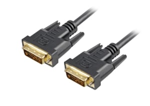 Sharkoon DVI-D/DVI-D (24+1), 1 m DVI-Kabel, schwarz