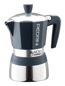 Pedrini MyMoka induktionsmoka-kaffebryggare, brun, rostfritt stål