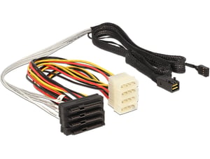 DeLOCK 83391 1 m SAS Cable, Multicolor