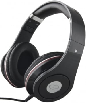 Esperanza EH141K hörlurar/headset, trådbundet, huvudband, musik, svart