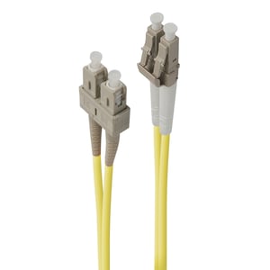 ALOGIC LCSC-02-OS2 InfiniBand-/Glasfaserkabel, 2 m, LC/SC, gelb