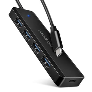 Axagon HUE-C1C USB 3.2 Gen 1 (3.1 Gen 1) Type-C-Hubs und -Konzentratoren, 5000 Mbit/s, schwarz