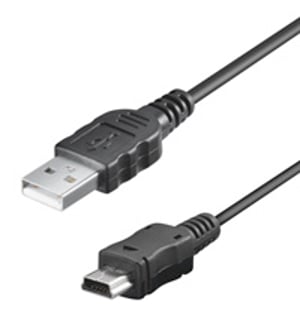 Goobay DAT f/ MOT V3 mini USB kabel USB Czarny