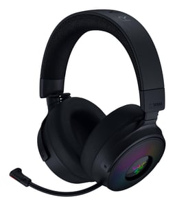 Razer Kraken V4 Pro headset, trådbundet och trådlöst, huvudband, gaming, USB typ A, Bluetooth, svart
