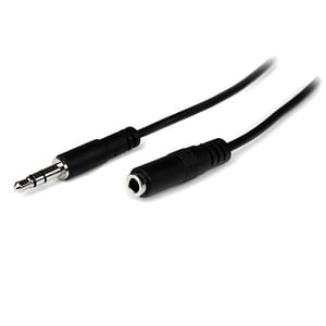 StarTech MU2MMFS 2 m 3.5 mm Audio Cable, Black